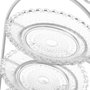 BigBuy Home Coupe à fruits Blanc Transparent Verre 21 x 21 x 32 cm