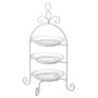 BigBuy Home Coupe à fruits Blanc Transparent Verre 21 x 21 x 32 cm