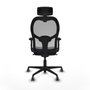 Piqueras y Crespo Chaise de Bureau avec Appui-tête 2D036G2 Violet
