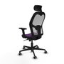 Piqueras y Crespo Chaise de Bureau avec Appui-tête 2D036G2 Violet