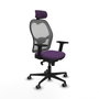 Piqueras y Crespo Chaise de Bureau avec Appui-tête 2D036G2 Violet