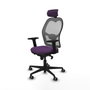 Piqueras y Crespo Chaise de Bureau avec Appui-tête 2D036G2 Violet