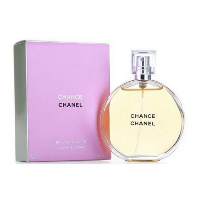 Chanel Chance Eau de Toilette Vaporisateur 150ml - Parfum floral féminin pour femme aux notes de pêche, iris, patchouli, piment rose et jasmin Chanel Chance Eau de Toilette Vaporisateur 150ml - Parfum floral féminin pour femme aux notes de pêche, iris, patchouli, piment rose et jasmin