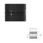 WOLFPACK LINEA PROFESIONAL Manchon d'union tubes Ø 150 mm noir vitrifié mâle-mâle