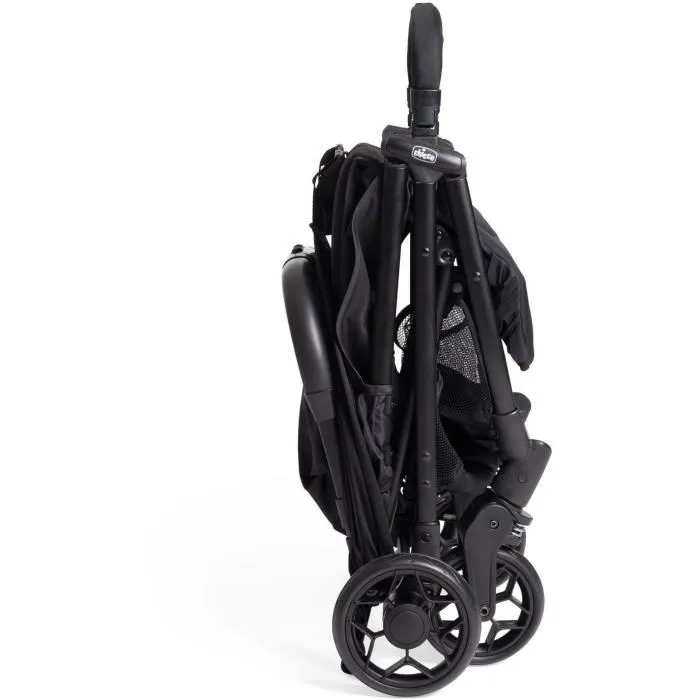 Chicco Urbino Poussette Citadine Légère et Maniable 4 Roues Noir - Homologuée 22 kg, Compacte, Pliable d'une Main avec Capote UV50+ Chicco Urbino Poussette Citadine Légère et Maniable 4 Roues Noir - Homologuée 22 kg, Compacte, Pliable d'une Main avec Capote UV50+