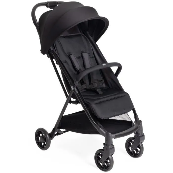 Chicco Urbino Poussette Citadine Légère et Maniable 4 Roues Noir - Homologuée 22 kg, Compacte, Pliable d'une Main avec Capote UV50+ Chicco Urbino Poussette Citadine Légère et Maniable 4 Roues Noir - Homologuée 22 kg, Compacte, Pliable d'une Main avec Capote UV50+