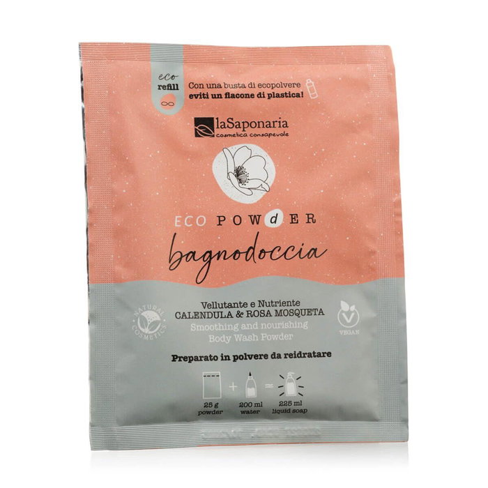 LA SAPONARIA Gel de douche Calendula-Rosa Mosqueta en poudre LA SAPONARIA Gel de douche Calendula-Rosa Mosqueta en poudre