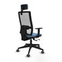 Piqueras y Crespo Chaise de Bureau Horna Traslack Bleu Ciel
