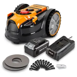 Lawnmaster VBRM16MAX - Robot tondeuse 24V - 8Ah - Sans fil périmétrique
