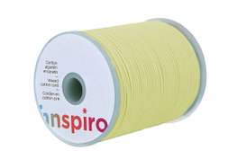 Innspiro Cordon en coton ciré fin crème 1,0 mm, 100 m