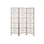Paravent Home ESPRIT Blanc Naturel Bois de manguier Bois MDF 153 X 2,3 X 182 CM