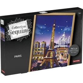 Lansay Collection Sequins - Paris - Cadre en bois et illustration