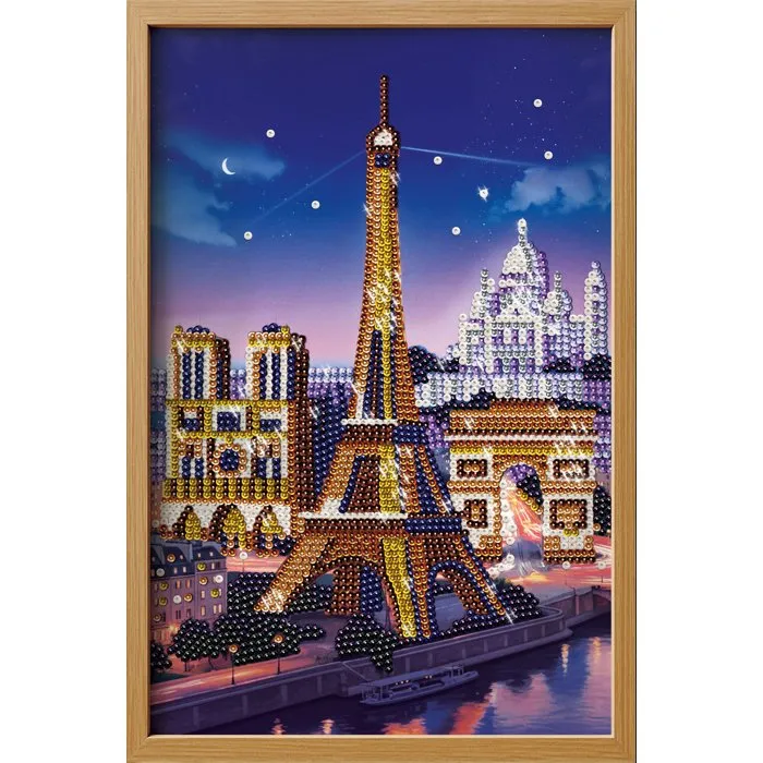 Lansay Collection Sequins - Paris - Cadre en bois et illustration