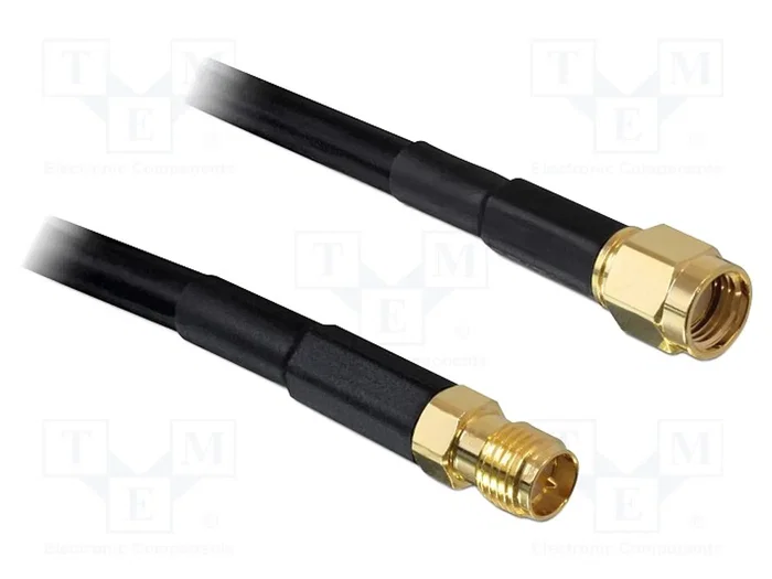 DELOCK Câble Coaxial CFD200 10m RP-SMA Mâle vers RP-SMA Femelles DELOCK Câble Coaxial CFD200 10m RP-SMA Mâle vers RP-SMA Femelles