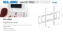 ELBE SP-3770-F - Support mural fixe pour TV 37 à 70 pouces, jusqu'à 40 kg, compatible VESA, noir