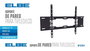 ELBE SP-3770-F - Support mural fixe pour TV 37 à 70 pouces, jusqu'à 40 kg, compatible VESA, noir