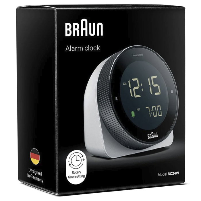 Braun BC 24 W DCF Réveil Radio-commandé Blanc Braun BC 24 W DCF Réveil Radio-commandé Blanc