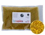 Innspiro Perles de rocaille rondes en verre argenté et jaune 2,3 mm - 500g