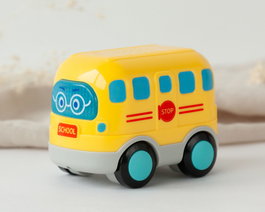 KioKids Bus Scolaire avec Lumière et Son Jaune