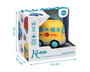 KioKids - Bus scolaire jouet avec lumières et sons - 23 mélodies - Jouet à tirer - Développe la motricité - Dès 12 mois - Jaune