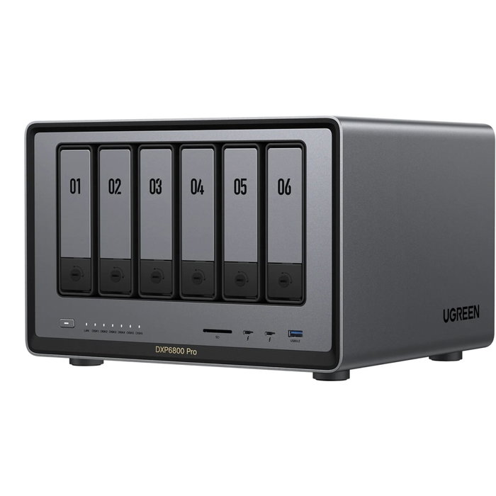 Ugreen NASync DXP6800 Pro - Serveur NAS 6 baies, 8 Go RAM, Intel Core i5 Ugreen NASync DXP6800 Pro - Serveur NAS 6 baies, 8 Go RAM, Intel Core i5