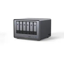 Serveur NAS UGREEN DXP6800 Pro - 6 Baies SATA, 2 NVMe, Intel Core i5 (12e Gen), RAM DDR5, 2 Ports 10 GbE, Thunderbolt 4, Jusqu'à ~196 To