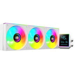 Mars Gaming Kit de Refroidissement Liquide AIO MLLCDPRO360W 360mm ARGB 600W TDP avec Écran LCD Blanc