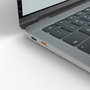 Lindy - Bloqueur de port USB Type C avec clé - Pack de 4 pièces - Orange - Pour sécuriser les ports contre les connexions non autorisées