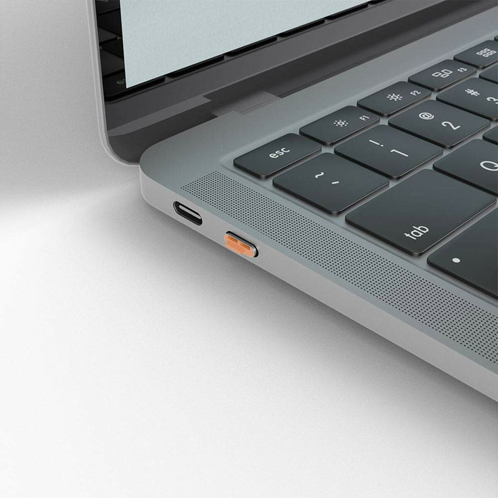 Lindy Bloqueur de port USB Type C orange avec clé, 4 pièces