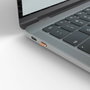 Lindy Bloqueur de port USB Type C orange avec clé, 4 pièces