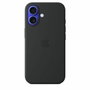 Apple iPhone 16 - Coque en silicone avec MagSafe - Noir