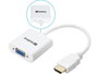 Sandberg - Adaptateur Convertisseur HDMI vers VGA pour Écran et Projecteur - Qualité d'Image Haute Définition - Alimentation USB Optionnelle
