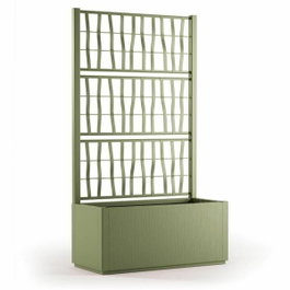 Stefanplast Jardinière ETHICA rectangulaire avec treillis, 80 cm, Vert
