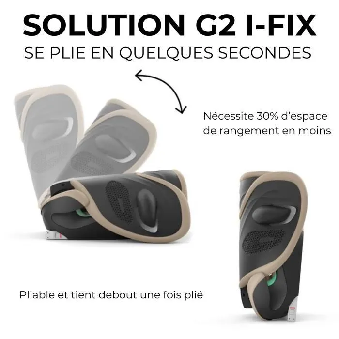 Cybex Solution G2 i-Fix Plus Fabric Moon Black