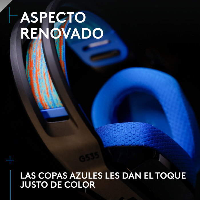 Logitech G G535 LIGHTSPEED Casque Gamer Sans Fil Noir/Bleu