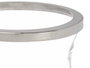 Giftdecor Porte-bougie coupe bombée argenté verre acier 15.5x25.5x15.5 cm (Set de 6)