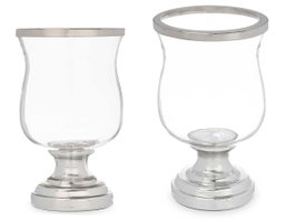 GIFTDECOR Porte-bougie Coupe Bombée Plateada