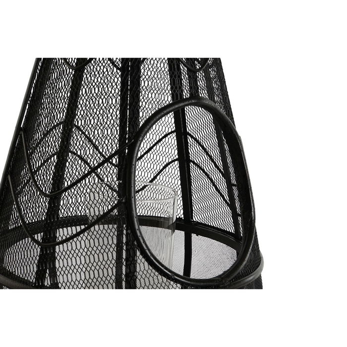 Bougeoir Home ESPRIT Noir Métal 28 x 28 x 50 cm Bougeoir Home ESPRIT Noir Métal 28 x 28 x 50 cm