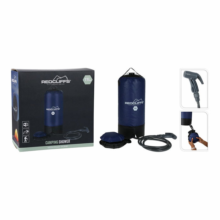 Douche portable pour le camping Redcliffs Bleu 11 L Douche portable pour le camping Redcliffs Bleu 11 L