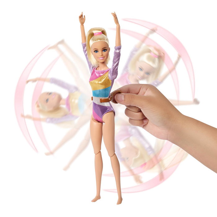 Barbie Coffret Gymnaste avec Poutre d'Équilibre et Accessoires
