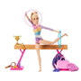 Barbie Coffret Gymnaste avec Poutre d'Équilibre et Accessoires