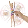 Barbie HRG52 - Poupée Gymnaste Coffret avec Figurine Articulée, Poutre d'Équilibre et 11 Accessoires pour Enfants à partir de 3 Ans