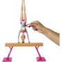 Barbie HRG52 - Poupée Gymnaste Coffret avec Figurine Articulée, Poutre d'Équilibre et 11 Accessoires pour Enfants à partir de 3 Ans