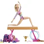 Barbie HRG52 - Poupée Gymnaste Coffret avec Figurine Articulée, Poutre d'Équilibre et 11 Accessoires pour Enfants à partir de 3 Ans