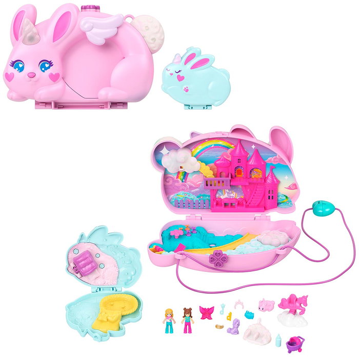 Polly Pocket Coffret 2 en 1 Lapin avec 2 figurines et 12 accessoires Polly Pocket Coffret 2 en 1 Lapin avec 2 figurines et 12 accessoires