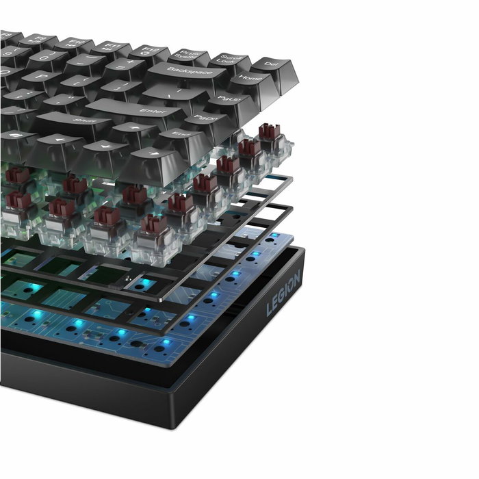 Clavier pour jeu Lenovo Legion K510 Mini Pro Gris Espagnol Qwerty Clavier pour jeu Lenovo Legion K510 Mini Pro Gris Espagnol Qwerty