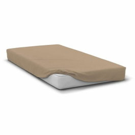 Home Linge Passion Drap housse Microfibre Beige 180 x 200 cm + 30 cm bonnet