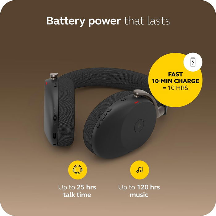 Casque Bluetooth à Bandeau Jabra EVOLVE3 85 UC LINK390C Noir