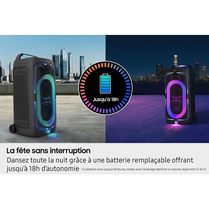 Samsung Sound Tower MX-ST50F/XE, Enceinte Bluetooth 240 W, Noir
