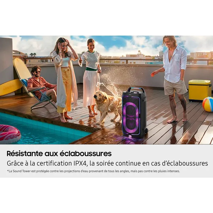 Samsung Sound Tower MX-ST50F/XE, Enceinte Bluetooth 240 W, Noir